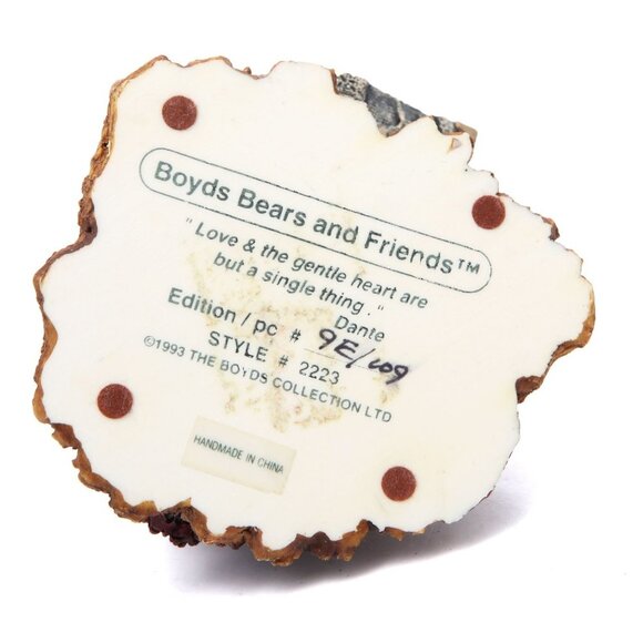 Vintage Boyds Bears & Friends 1993 Ted & Teddy Resin Bear Figurine Collectables - Picture 7 of 7